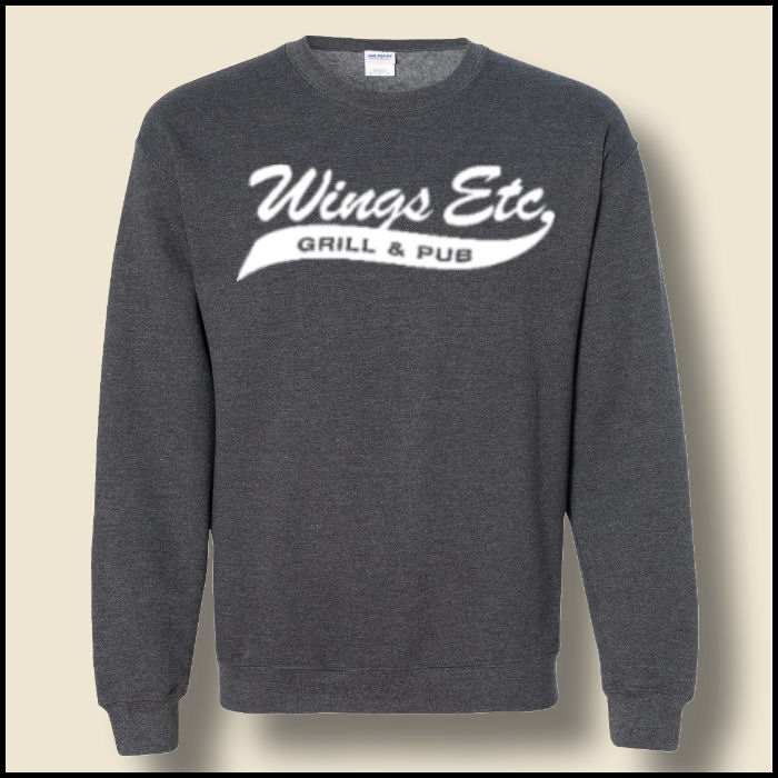 Dark Heather Wings Etc. Crewneck Sweatshirt